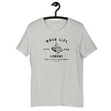 Load image into Gallery viewer, When Life Gives You Lemons Make YiaYia’s Avgolemono, Funny Greek tshirts, Soup Shirt, Greek tshirt, Greek Shirt, Greek Food, Greek Gifts