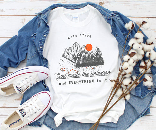 Mountain tshirt, Camping Shirt, Camping T-Shirt, Hunting Shirt, Nature Shirt,  Hiking Shirt, Christian camp shirt, Mountain adventure, God