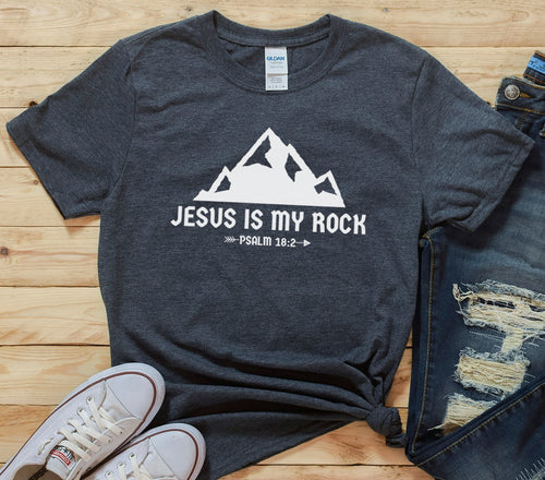Jesus is shirt, He Is Risen Shirt, Easter Shirt, Christian Shirt Women, Jesus is my Rock, Christian T Shirt, Christian Quote Shirt, God Tee