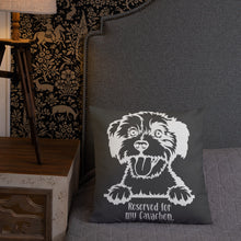Load image into Gallery viewer, Reserved for My Cavachon Premium Pillow