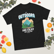 Load image into Gallery viewer, Outdoors Shirt, Mountain tshirt, Camping Shirt, Camping T-Shirt, Hunting Shirt, Nature Shirt, Hiking Shirt, Christian camp shirt, Mountain adventure, God shirt