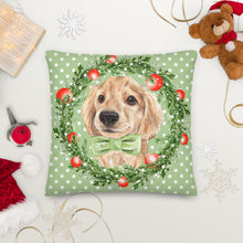 Load image into Gallery viewer, Christmas Puppy Premium Pillow