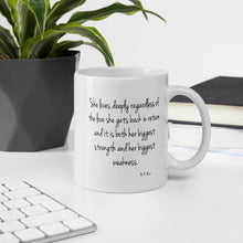 Load image into Gallery viewer, "She loves deeply ..." Mug