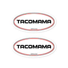Load image into Gallery viewer, Tacomama Stickers - Two White Stickers - Bubble-free stickers