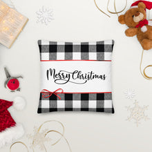 Load image into Gallery viewer, Buffalo Plaid Christmas Premium Pillow
