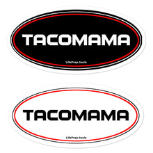 Load image into Gallery viewer, Tacomama Sticker - One Black and One White