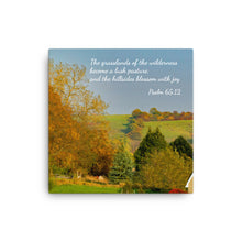 Load image into Gallery viewer, Psalm 65:12 - Canvas - The hillsides blossom with joy