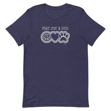 Load image into Gallery viewer, Peace Love & Dogs Bella + Canvas Short-Sleeve Unisex T-Shirt