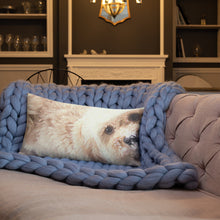 Load image into Gallery viewer, Snowy Cavachon Puppy Premium Pillow