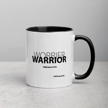 Load image into Gallery viewer, Worrier...Warrior Mug with Color Inside