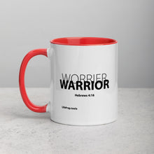 Load image into Gallery viewer, Worrier...Warrior Mug with Color Inside