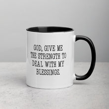Load image into Gallery viewer, God Give Me The Strength Mug with Color Inside