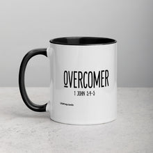 Load image into Gallery viewer, Overcomer 1 John 5:4-5 Mug with Color Inside