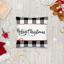 Load image into Gallery viewer, Buffalo Plaid Christmas Premium Pillow