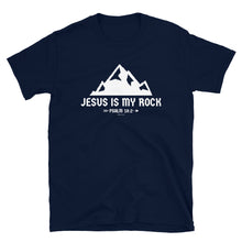 Load image into Gallery viewer, Jesus is my Rock - Short sleeve unisex t-shirt