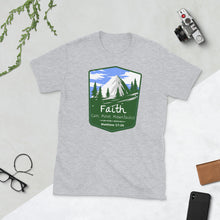 Load image into Gallery viewer, Faith can move Mountains, Matthew 17:20, Unisex T-Shirt