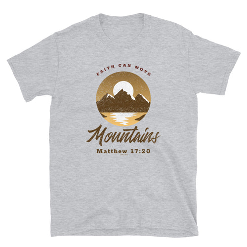Faith can move Mountains, Matthew 17 20 Shirt, Mountain Shirt, Camping Shirt, Camping Gift, Nature T-Shirt, Hiking Shirt, Hiking T-Shirt