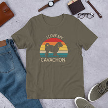 Load image into Gallery viewer, I Love My Cavachon Unisex t-shirt