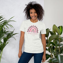 Load image into Gallery viewer, "Strong & Steadfast - 1 Peter 5:10" Breast Cancer Bella + Canvas Short-sleeve unisex t-shirt