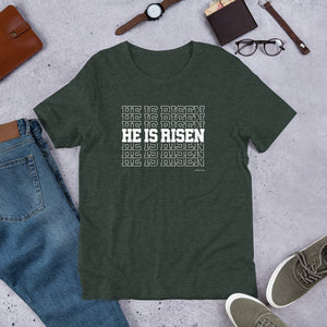 "He is Risen!" Bella + Canvas Short-sleeve unisex t-shirt