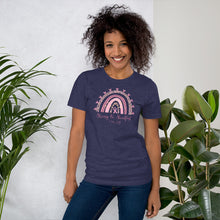 Load image into Gallery viewer, "Strong & Steadfast - 1 Peter 5:10" Breast Cancer Bella + Canvas Short-sleeve unisex t-shirt