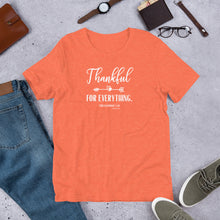 Load image into Gallery viewer, 1 Thessalonians 5:18 - Thankful Unisex T-shirt