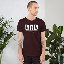 Load image into Gallery viewer, "Dad - The Toughest Job You'll Ever Love - Proverbs 22:6" Unisex t-shirt