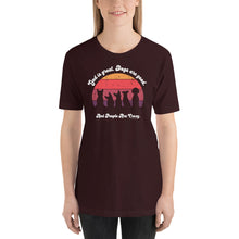 Load image into Gallery viewer, "God Is Great. Dogs are Good. And People Are Crazy." Bella + Canvas Unisex t-shirt