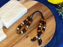 Load image into Gallery viewer, Wood and Stainless Steel Greek Komboloi, EDC, Skill Toy, Every Day Carry, Handmade Gift, Worry Beads, Masculine Gifts, Greek Gifts, for Men, EDC Fidget, Fidget Toy, Fidget spinner, Fun Toys Adults,