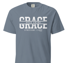 Load image into Gallery viewer, Grace Over Grind Christian T-Shirt – Faith Over Hustle Shirt for Believers, Scripture-Inspired Streetwear | Comfort Colors
