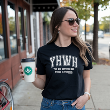 Load image into Gallery viewer, YHWH – The Air Between My Words Is Worship” Minimalist Faith-Based T-Shirt | Stanley/Stella Organic Tee
