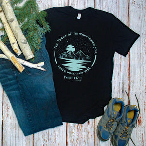 Known by the Creator – Christian T-Shirt Inspired by Psalm 147:4 | Bella + Canvas Unisex t-shirt