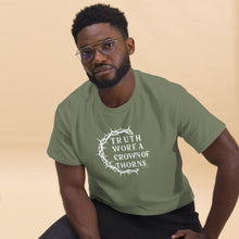 Load image into Gallery viewer, &quot;Truth Wore A Crown Of Thorns.&quot; Gildan Men&#39;s Classic Tee
