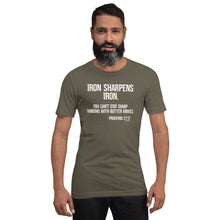 Load image into Gallery viewer, &quot;Psalm 27:17 Butter Knives Bella + Canvas Unisex t-shirt
