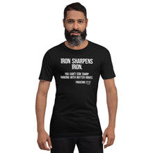 Load image into Gallery viewer, &quot;Psalm 27:17 Butter Knives Bella + Canvas Unisex t-shirt
