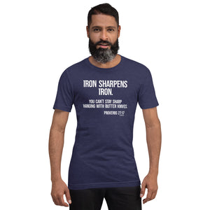 "Psalm 27:17 Butter Knives Bella + Canvas Unisex t-shirt