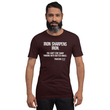 Load image into Gallery viewer, &quot;Psalm 27:17 Butter Knives Bella + Canvas Unisex t-shirt
