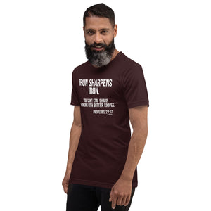 "Psalm 27:17 Butter Knives Bella + Canvas Unisex t-shirt