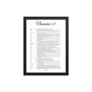 November Birthday Bible Verses Digital Download
