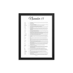 November Birthday Bible Verses Digital Download