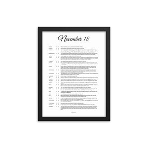 November Birthday Bible Verses Digital Download