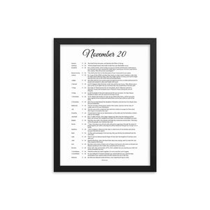 November Birthday Bible Verses Digital Download