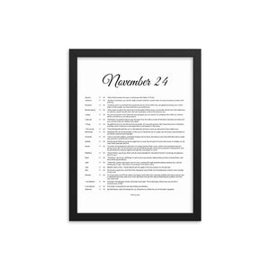 November Birthday Bible Verses Digital Download