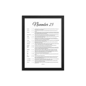 November Birthday Bible Verses Digital Download