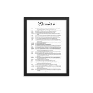 November Birthday Bible Verses Digital Download