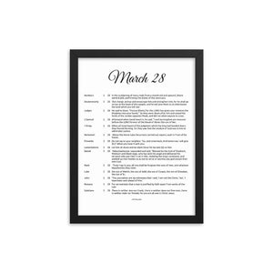 March Birthday Bible Verses Digital Download