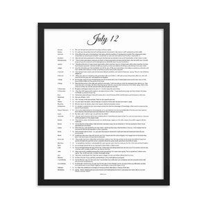 July Birthday Bible Verses Digital Download