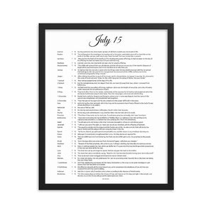July Birthday Bible Verses Digital Download