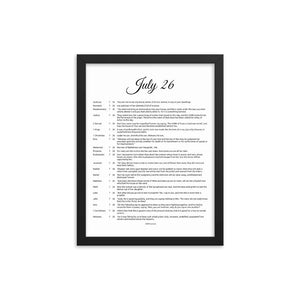 July Birthday Bible Verses Digital Download