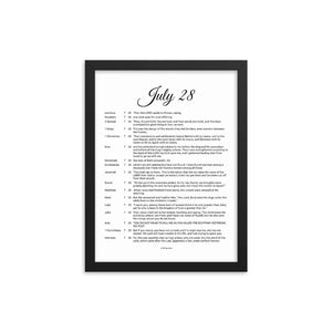 July Birthday Bible Verses Digital Download